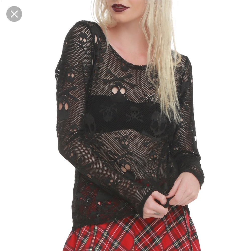 Mesh Skull shirt by Royal Bones